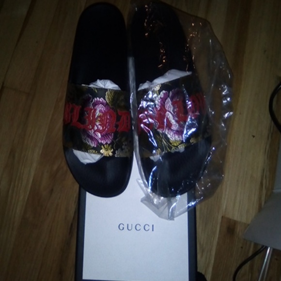 Brand new Gucci black Multic/Hi slides - Picture 4 of 5